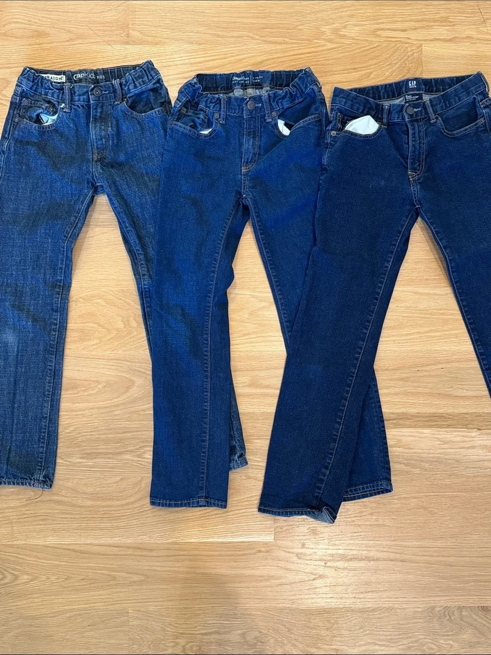 GAP Kids Dark & Medium Blue Denim Jeans Bundle Size 12